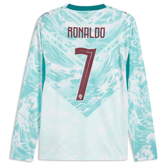 Cristiano Ronaldo Portugal National Team Puma 2026 Away Long Sleeve Jersey - White