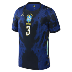 Gabriel Magalhães Brazil National Team Jordan Brand 2026 Away Stadium Jersey - Blue