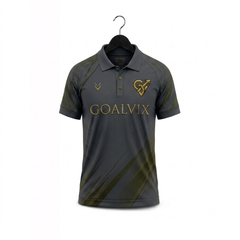 Goalvix Men's Athletic Polo Shirt – Dark Gray & Olive