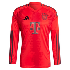 Jamal Musiala Bayern Munich adidas 2024/25 Home Long Sleeve Player Jersey - Red Adidas
