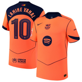 Lamine Yamal Barcelona Nike 2025/26 Third Authentic Player Jersey - Orange