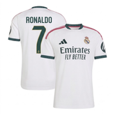 Madrid White & Dark Green Custom Football Shirt (Ronaldo)