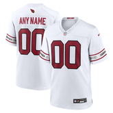 White & Red Custom American Football Jersey (Arizona)