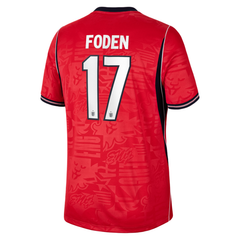 Phil Foden England National Team Nike 2026 Away Stadium Jersey - Red