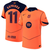 Raphinha Barcelona Nike 2025/26 Third Authentic Player Jersey - Orange