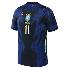 Raphinha Brazil National Team Jordan Brand 2026 Away Stadium Jersey - Blue