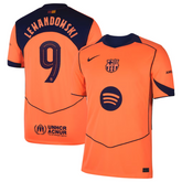Robert Lewandowski Barcelona Nike 2025/26 Third Player Jersey - Orange