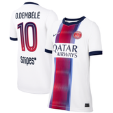 Paris Style White, Red & Navy Soccer Jersey (Dembélé)