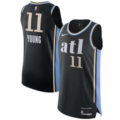 NBA Nike Trae Young Atlanta Hawks Authentic Jersey - City Edition - Black