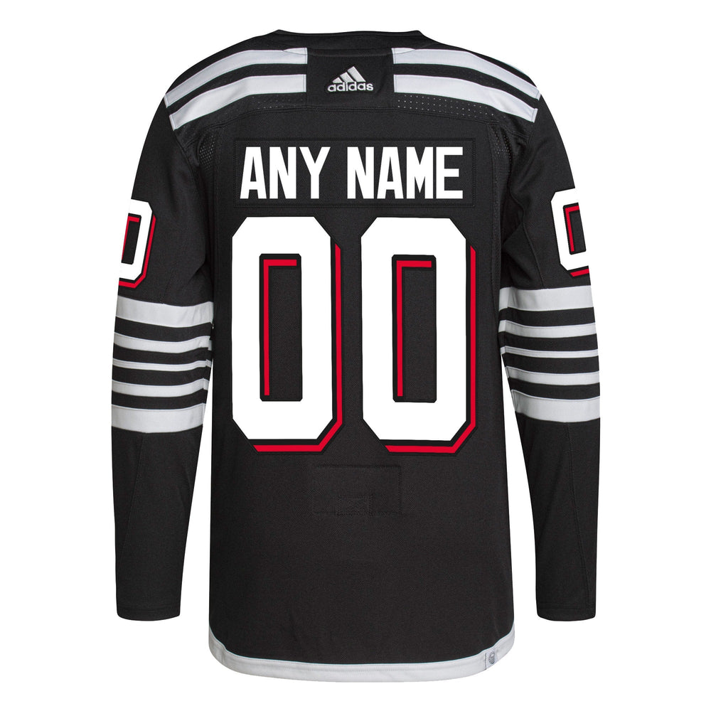 New Jersey Devils adidas  Alternate 2021/22 Primegreen Authentic Custom Jersey - Black adidas