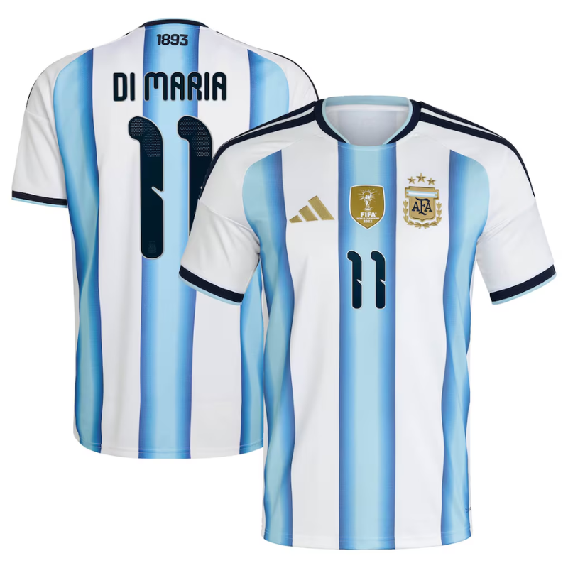 Angel Di Maria Argentina National Team adidas 2026 Home Jersey - White
