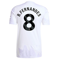 Bruno Fernandes Manchester United adidas 2025/26 Away Player Jersey - White Adidas
