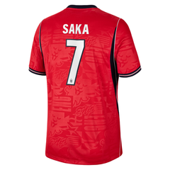 Bukayo Saka England National Team Nike 2026 Away Stadium Jersey - Red