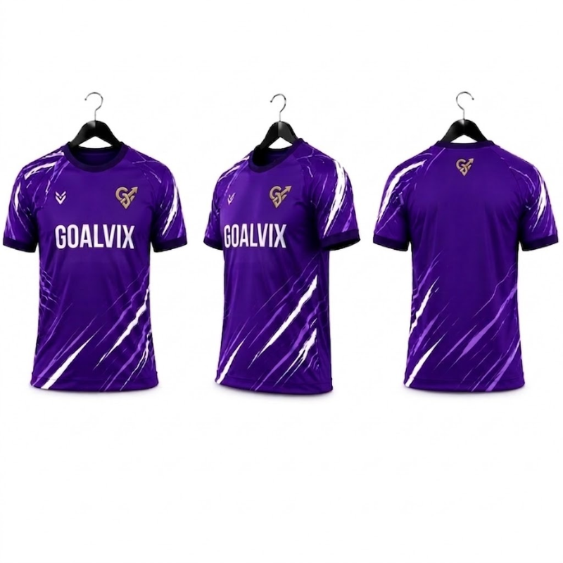 GOALVIX Purple Performance Football Jersey – Violet Edition