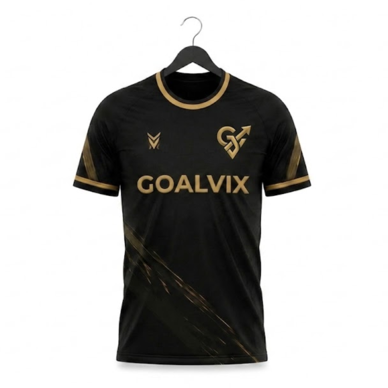 GOALVIX Black & Gold Performance Football Jersey
