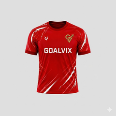 GOALVIX Red Performance Football Jersey – Crimson Edition
