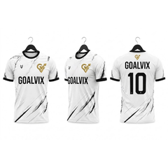 GOALVIX White Performance Football Jersey – Marble Edition