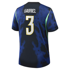 Gabriel Magalhães Brazil National Team Jordan Brand 2026 Away Stadium Jersey - Blue