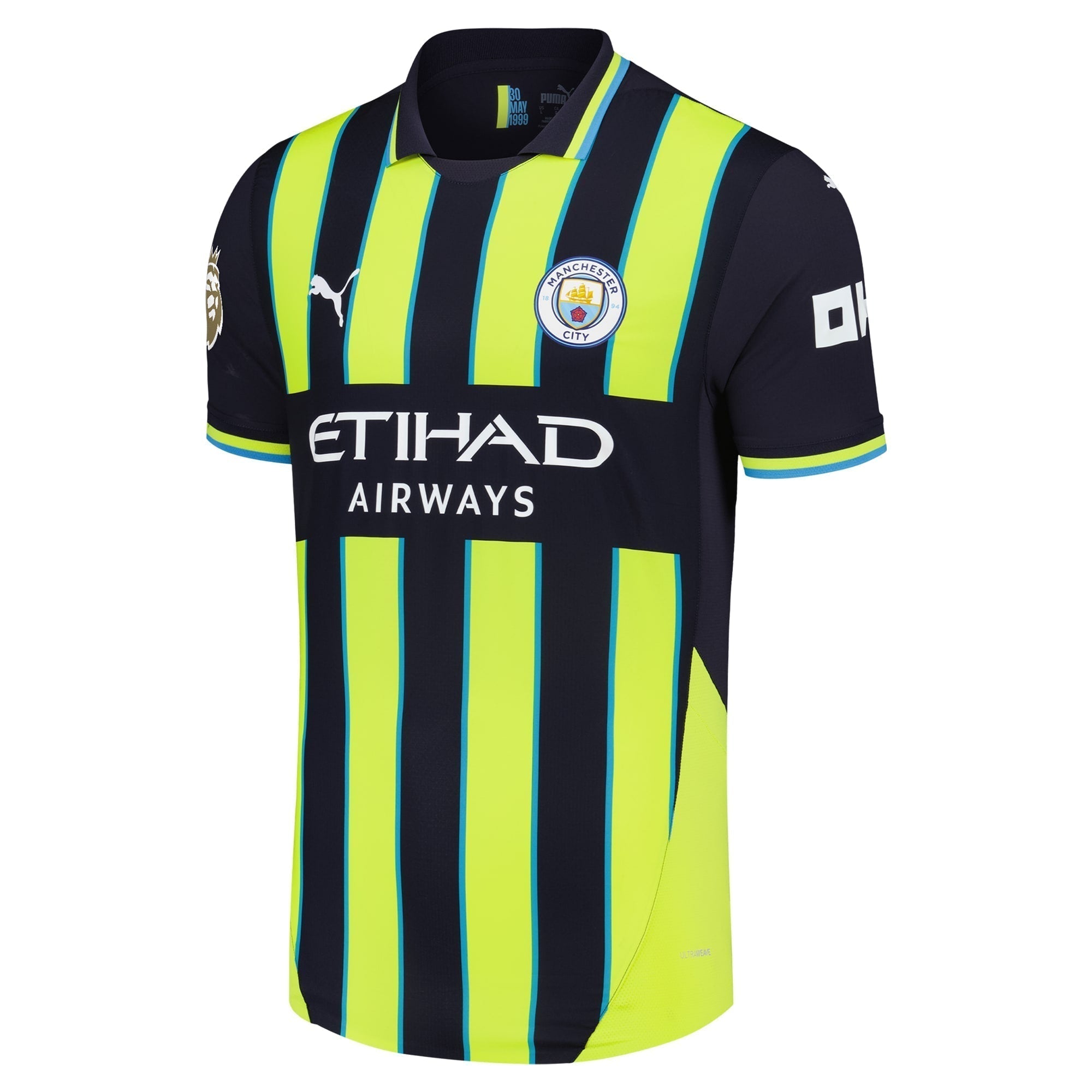 Erling Haaland Manchester City Puma 2024/25 Away Authentic Player Jersey - Navy Puma