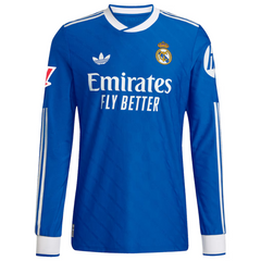 Jude Bellingham Real Madrid adidas 2025/26 Third Authentic Long Sleeve Player Jersey - Blue