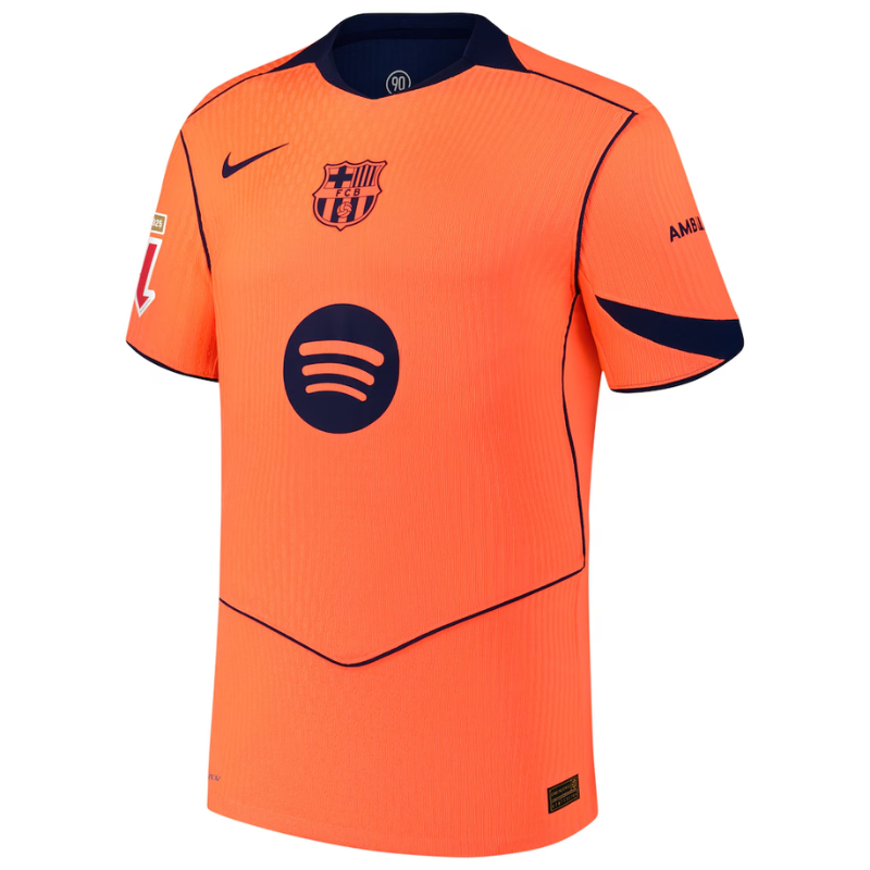 Lamine Yamal Barcelona Nike 2025/26 Third Authentic Player Jersey - Orange