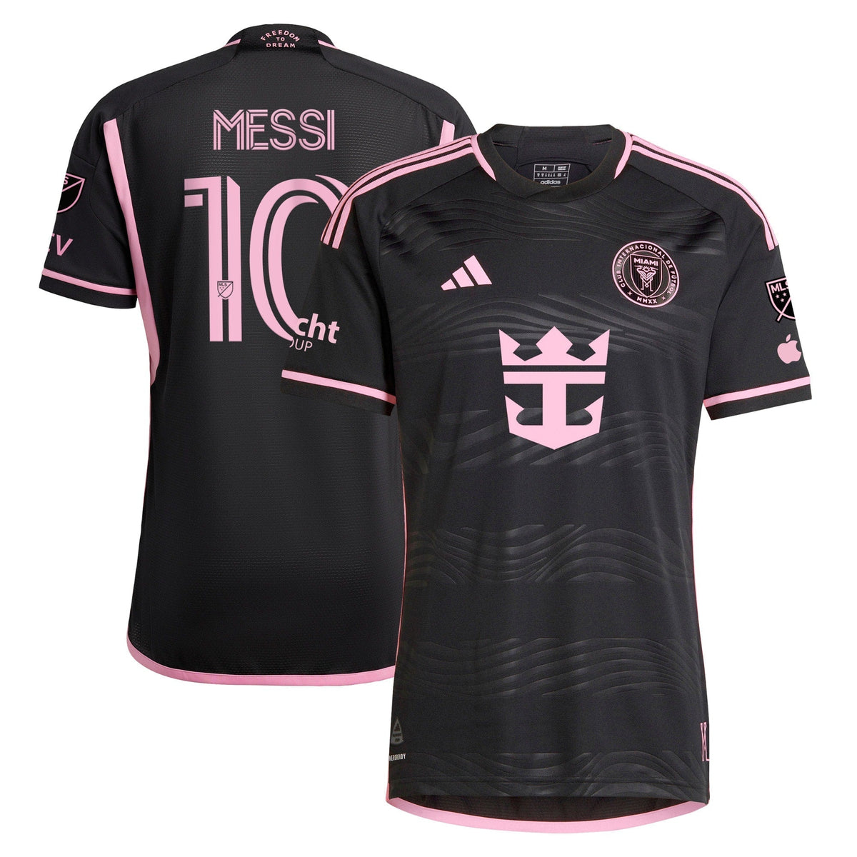 Lionel Messi Inter Miami CF adidas 2024 La Noche Authentic Player Jersey - Black Adidas