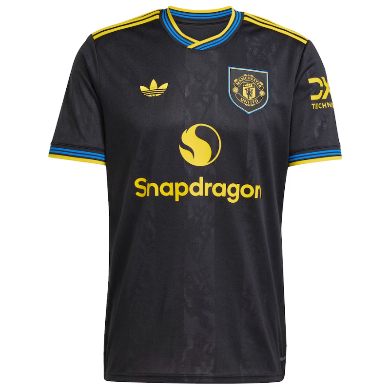 Manchester United adidas 2025/26 Third Jersey - Black Adidas