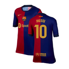 Messi 10 Barcelona Nike 2024/25 Home Jersey - Royal/Red