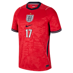 Phil Foden England National Team Nike 2026 Away Stadium Jersey - Red
