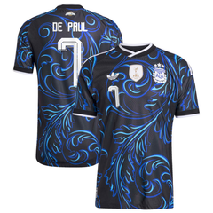 Rodrigo De Paul Argentina National Team adidas 2026 Away On-Field Authentic Jersey - Black