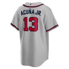 Ronald Acuna Jr. Atlanta Braves Nike Road Player Name Jersey - Gray
