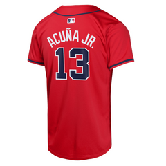 Ronald Acuña Jr. Atlanta Braves Nike Youth Alternate Limited Player Jersey - Red
