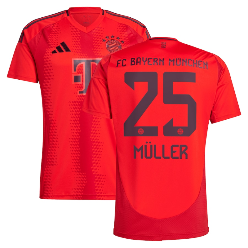 Thomas Müller Bayern Munich adidas 2024/25 Home Player Jersey - Red Adidas