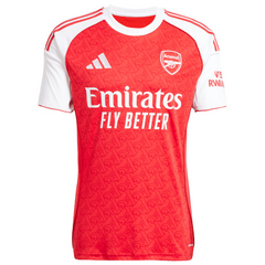 William Saliba Arsenal adidas 2025/26 Home Player Jersey - Red Adidas
