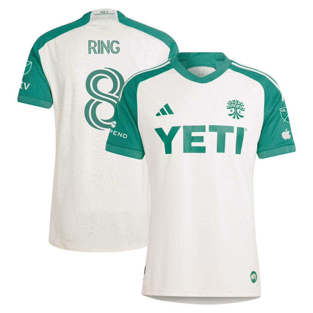 Alexander Ring Austin FC adidas 2024 The Armadillo Kit Authentic Player Jersey – Tan adidas