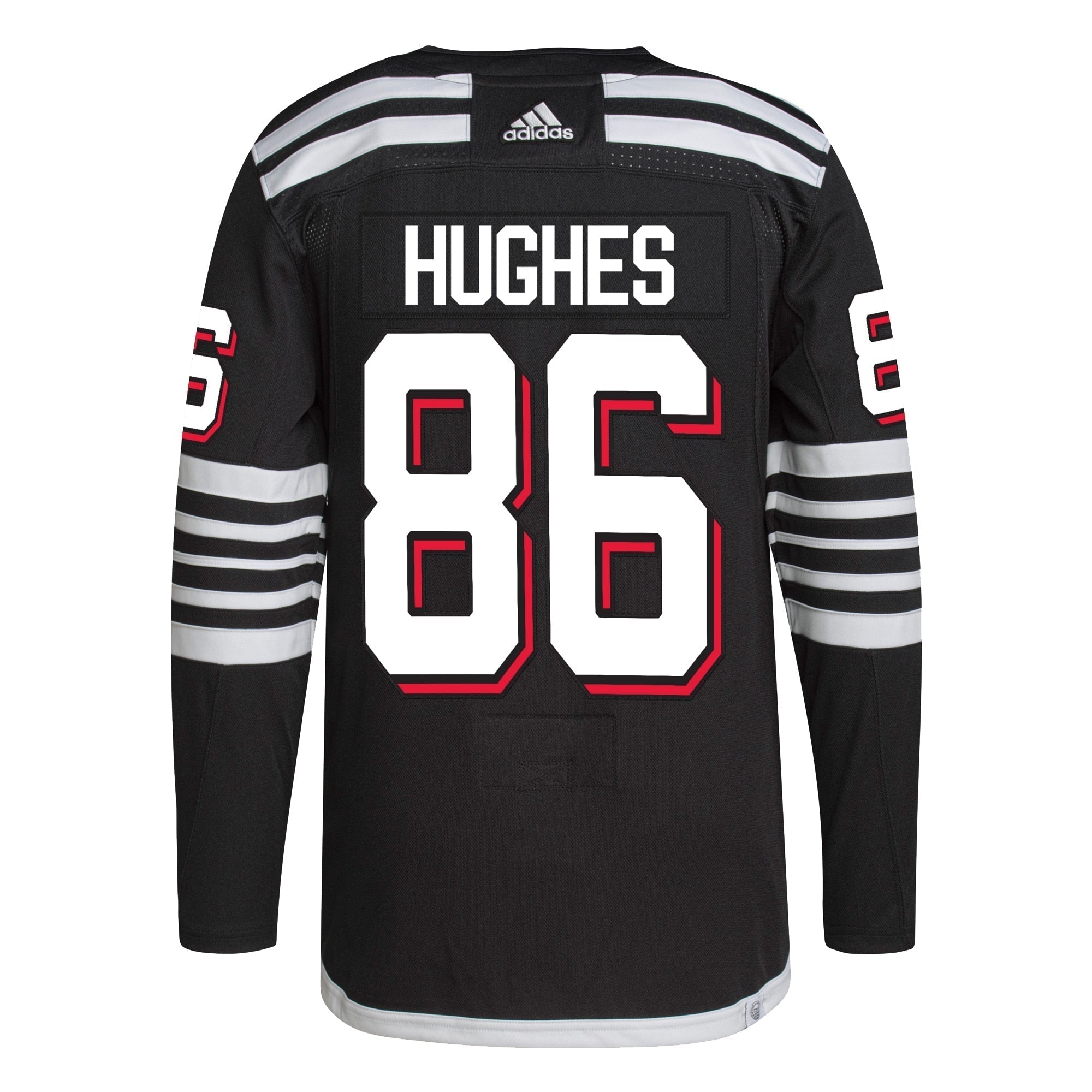 Jack Hughes New Jersey Devils adidas Alternate Primegreen Authentic Player Jersey - Black adidas
