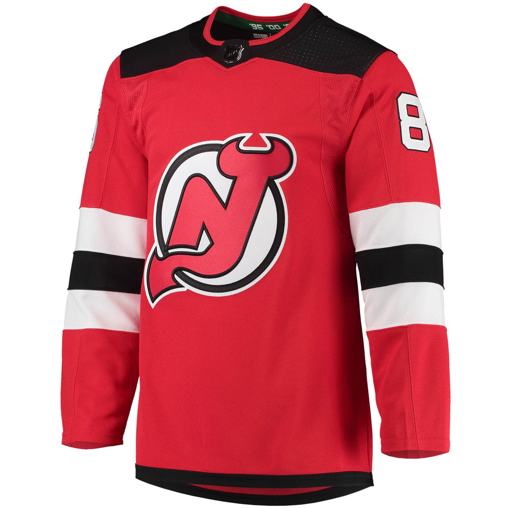 Jack Hughes New Jersey Devils adidas Home Primegreen Authentic Player Jersey - Red adidas