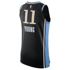 NBA Nike Trae Young Atlanta Hawks  Authentic Jersey - City Edition - Black